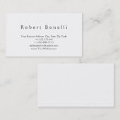 Minimalistisch eenvoudig witconsultant Visitekaart Visitekaartje (Voorkant / Achterkant)