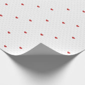 Minimalistisch Eenvoudig XO XO Rode Hart Valentijn Cadeaupapier (Hoek)