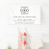 Minimalistisch Eenvoudig Zakelijk Logo Professione Spandoek (Insitu)