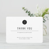 Minimalistisch-Eenvoudig-Zaken Bedankkaart (Staand voorkant)