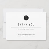 Minimalistisch-Eenvoudig-Zaken Bedankkaart (Voorkant)