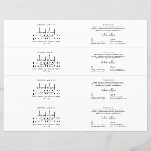 Minimalistisch eenvoudig zeepreep Bellyband Wrap L (Voorkant)