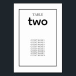 Minimalistisch eenvoudig zwart-wit huwelijk kaart<br><div class="desc">Een mooie, eenvoudige zwarte grens met een zwarte tekst bruiloft. De trouwtypografie is voorzien van een klassieke zwarte grens. Wijzig het witpapiertype in je voorkeur. Een minimalistisch trouwlijstnummer met zwarte en witte accenten die ideaal zijn voor elke bruiloft. Er zijn ook huwelijksuitnodigingen en andere kantoorbenodigdheden beschikbaar. Pas het aantal en...</div>