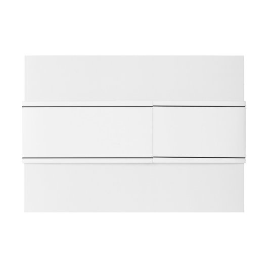 Minimalistisch eenvoudig zwart-wit huwelijk uitnodigingen wikkel (Achterkant Voorbeeld)