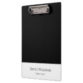 Minimalistisch eenvoudig zwart wit klembord (Links)