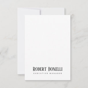 Minimalistisch Eenvoudig Zwart & Wit Modern Eenvou RSVP Kaartje