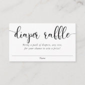 Minimalistisch eenvoudig zwart wit taperraket informatiekaartje (Voorkant)