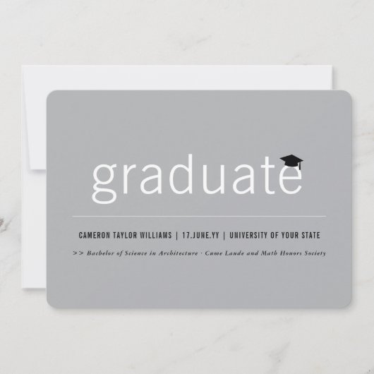 Minimalistisch eenvoudige Afstuderen fotograaf Kaart (Voorkant)