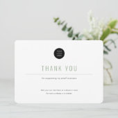 Minimalistisch-Eenvoudige Bedrijfs Dank u Kaart (Staand voorkant)