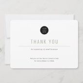 Minimalistisch-Eenvoudige Bedrijfs Dank u Kaart (Voorkant)