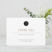 Minimalistisch-Eenvoudige Bedrijfs Dank u Kaart (Staand voorkant)