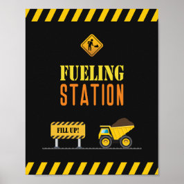 Minimalistisch Eenvoudige Drink van de Bouwpartij Poster