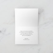 Minimalistisch eenvoudige foto Moderne bruiloft Bedankkaart (Binnen)