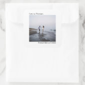 Minimalistisch eenvoudige fotoliefhebbers en Bedan Vierkante Sticker (Tas)