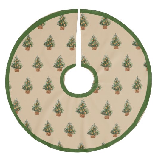 Minimalistisch eenvoudige landpine voor vakantiebo kerstboom rok (Voorkant)