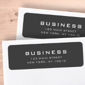 Minimalistisch eenvoudige, moderne, elegante bedri etiket