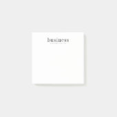 Minimalistisch eenvoudige, moderne, elegante bedri post-it® notes (Voorkant)