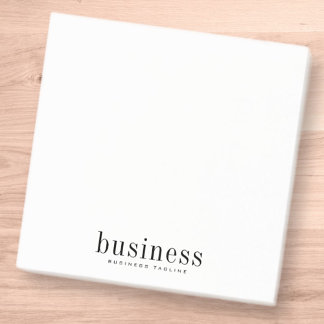 Minimalistisch eenvoudige, moderne, elegante bedri post-it® notes
