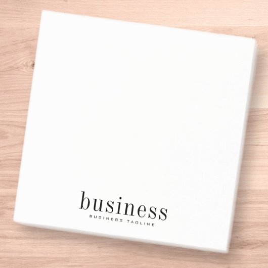 Minimalistisch eenvoudige, moderne, elegante bedri post-it® notes
