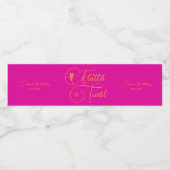 Minimalistisch eenvoudige, moderne Oranje feiën Waterfles Etiket (Enkel label)