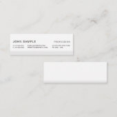 Minimalistisch eenvoudige, moderne professionele e mini visitekaartje (Voorkant / Achterkant)