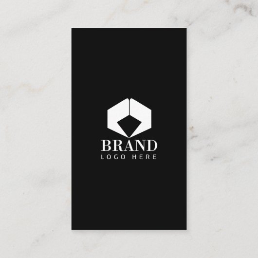 Minimalistisch Eenvoudige Moderne Uw Logo van het  Visitekaartje (Achterkant)