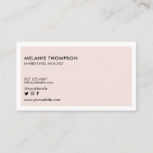 Minimalistisch Eenvoudige Moderne Uw Logo van het  Visitekaartje (Voorkant)