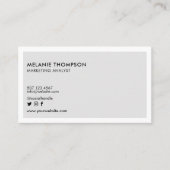 Minimalistisch Eenvoudige Moderne Uw Logo van het  Visitekaartje (Voorkant)