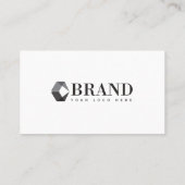 Minimalistisch Eenvoudige Moderne Uw Logo van het  Visitekaartje (Achterkant)