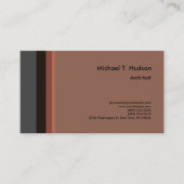 Minimalistisch eenvoudige platte architectuur Mode Visitekaartje (Voorkant)