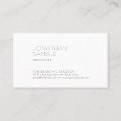 Minimalistisch eenvoudige, stijlvolle laptop voor  visitekaartje (Achterkant)