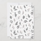 Minimalistisch Eenvoudige Typografie Rustic 2-foto Feestdagenkaart (Achterkant)