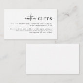 Minimalistisch eenvoudige wending Well Note over c Informatiekaartje (Voorkant / Achterkant)