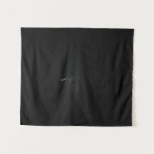 Minimalistisch eenzame boom in zwart-wit wandkleed (Voorkant (horizontaal))