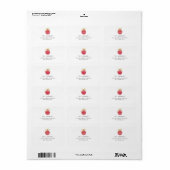 Minimalistisch Eerste Kerstmis Baby Adres Etiket (Full Sheet)
