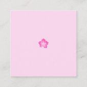 Minimalistisch eerstejaars airy Diaper Raffle Informatiekaartje (Achterkant)