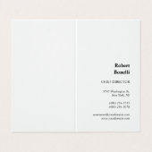 Minimalistisch effen wit modern gebruik visitekaartje (Buitenkant ongevouwen)