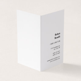 Minimalistisch effen wit modern gebruik visitekaartje