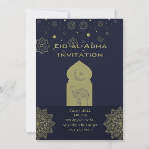 Minimalistisch Eid al-adha Kaart