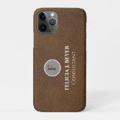 Minimalistisch Eigen Letterembleem Case-Mate iPhone Case (Achterkant)