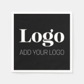 Minimalistisch Eigen Logo | Bruiloften & Zakelijk Servet (Voorkant)