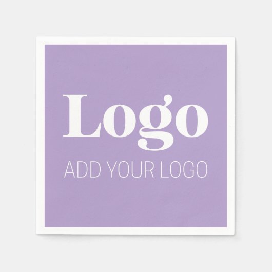 Minimalistisch Eigen Logo | Bruiloften & Zakelijk Servet (Voorkant)