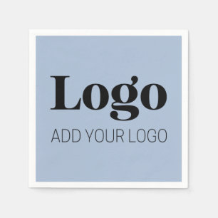 Minimalistisch Eigen Logo Bruiloften & Zakelijk Servet