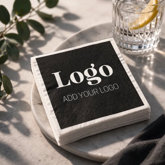 Minimalistisch Eigen Logo | Bruiloften & Zakelijk Servet