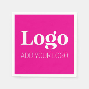 Minimalistisch Eigen Logo   Bruiloften & Zakelijk Servet