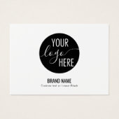 Minimalistisch eigen Logo-cadeaubon Visitekaartje (Voorkant)