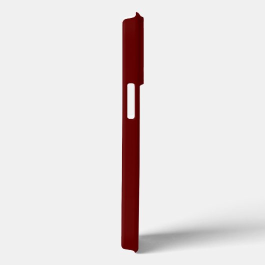 Minimalistisch Eigen monogram naam maroon-wijn Case-Mate iPhone Case (Achterkant / Rechts)