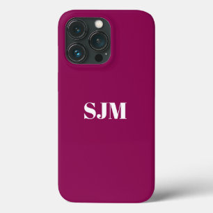 Minimalistisch Eigen monogram - wit Case-Mate iPhone Case
