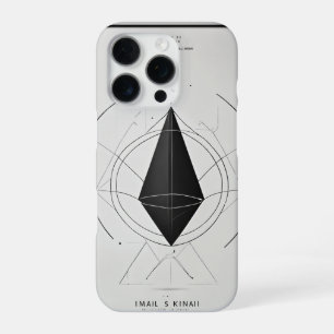Minimalistisch elandkop-logo - Zwart & wit lijnkun iPhone 16 Pro Hoesje