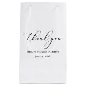 Minimalistisch elegancerende weddenschap klein cadeauzakje (Voorkant)